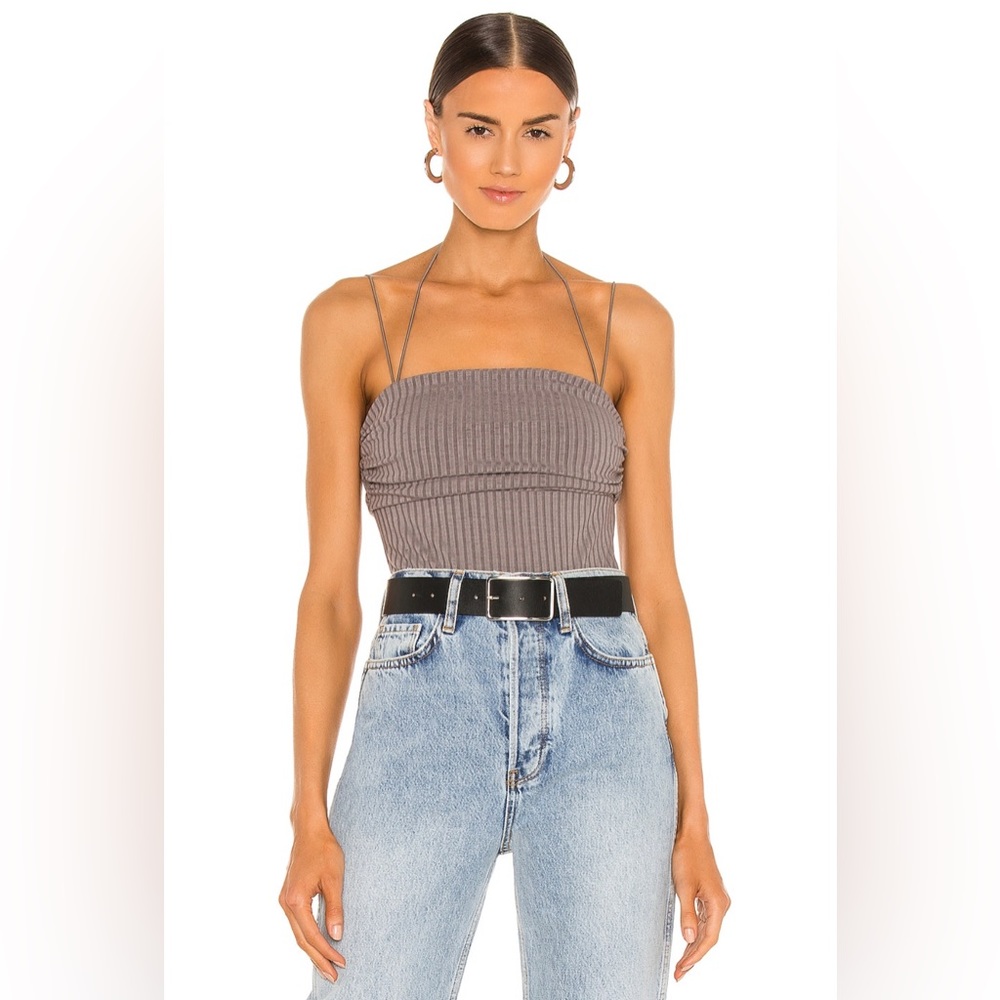 h:ours Benji Bodysuit in Charcoal Size Small (Like New)